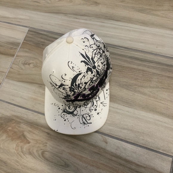 White Flex Fit Flat Bill LSU Hat - Picture 2 of 5